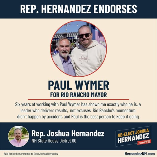 Endorsed by NM Rep. Joshua Hernandez